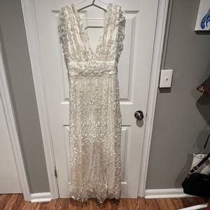 Baltic born White maxi dress- worn once